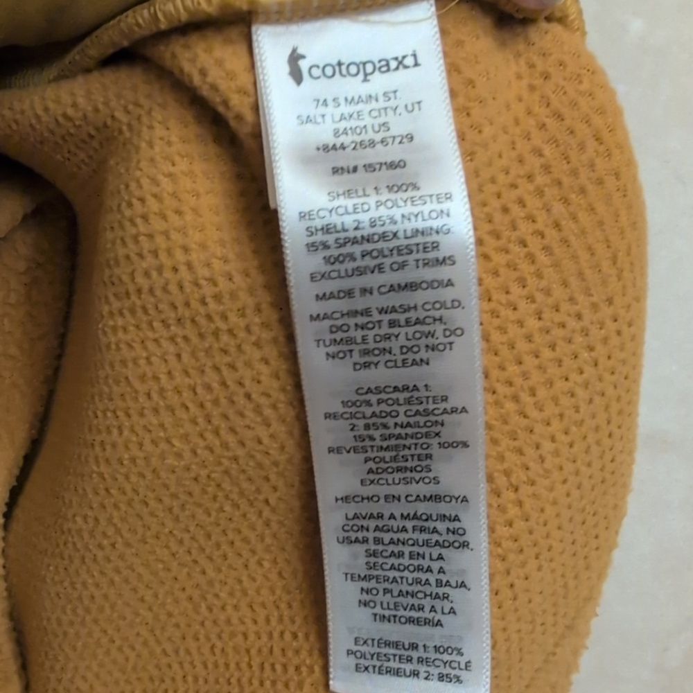 Cotopaxi Abrazo Half-Zip Fleece Jacket Yellow Fushia Size XS - Picture 6 of 11